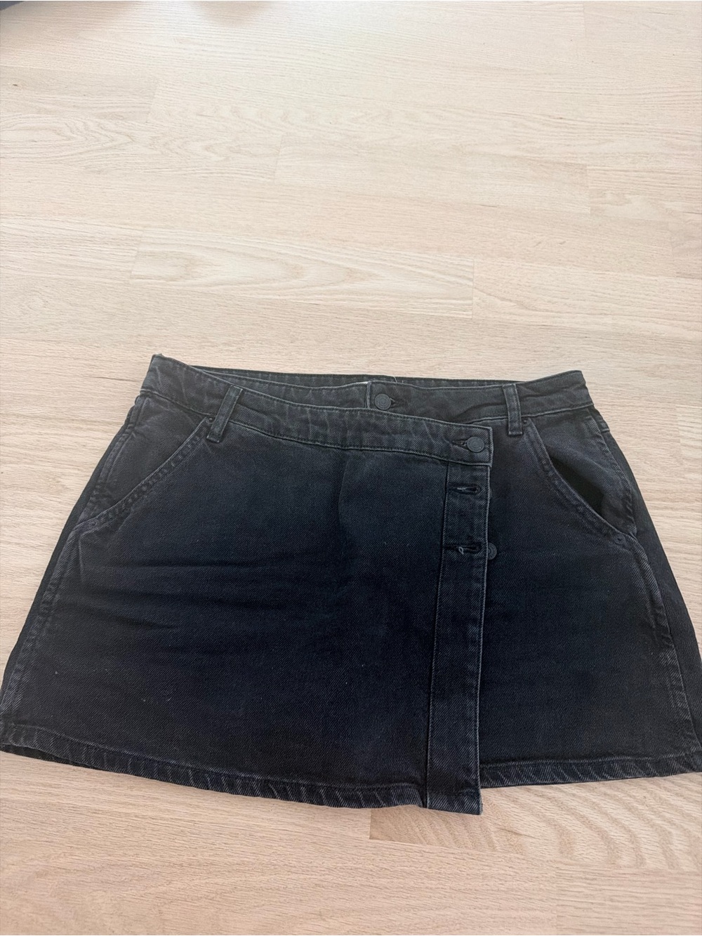 FP black jean skirt - Picture 2 of 5